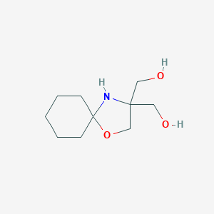 molecular formula C10H19NO3 B183704 1-氧杂-4-氮杂螺[4.5]癸烷-3,3-二甲醇 CAS No. 63478-84-2