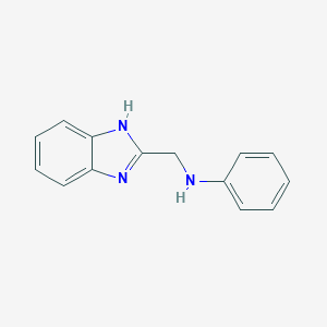 B183732 N-(1H-benzimidazol-2-ylmethyl)-N-phenylamine CAS No. 5805-59-4