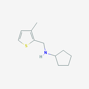 B183801 N-[(3-methylthiophen-2-yl)methyl]cyclopentanamine CAS No. 869942-91-6