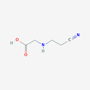 molecular formula C5H8N2O2 B018384 N-(2-氰乙基)甘氨酸 CAS No. 3088-42-4