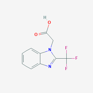 molecular formula C10H7F3N2O2 B183857 (2-Trifluoromethyl-benzoimidazol-1-yl)-acetic acid CAS No. 313241-14-4