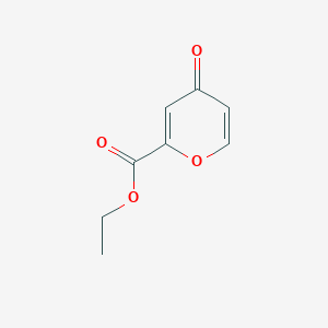 molecular formula C8H8O4 B183862 4-氧代-4H-吡喃-2-甲酸乙酯 CAS No. 1551-45-7