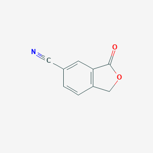 molecular formula C9H5NO2 B018389 3-Oxo-1,3-dihydroisobenzofuran-5-carbonitrile CAS No. 89877-62-3