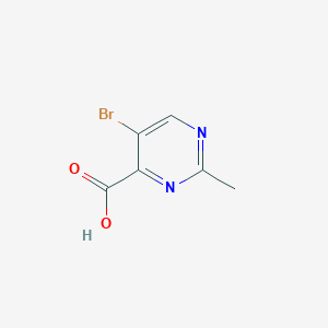 molecular formula C6H5BrN2O2 B018390 5-Bromo-2-methylpyrimidine-4-carboxylic acid CAS No. 100707-39-9