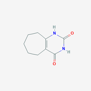 molecular formula C9H12N2O2 B183908 6,7,8,9-tetrahydro-5H-cyclohepta[d]pyrimidine-2,4-diol CAS No. 53476-71-4