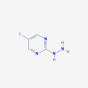 molecular formula C4H5IN4 B183915 2-肼基-5-碘吡嘧啶 CAS No. 63558-64-5