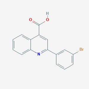 molecular formula C16H10BrNO2 B183978 2-(3-Bromophenyl)quinoline-4-carboxylic acid CAS No. 298230-83-8
