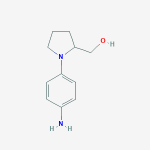 molecular formula C11H16N2O B184019 [1-(4-氨基苯基)吡咯烷-2-基]甲醇 CAS No. 177908-38-2