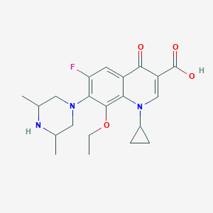 1-Cyclopropyl-7-(3,5-dimethylpiperazin-1-yl)-8-ethoxy-6-fluoro-4-oxo-1,4-dihydroquinoline-3-carboxylic acid