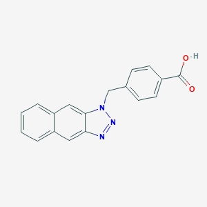 molecular formula C18H13N3O2 B184053 4-(1H-naphtho[2,3-d][1,2,3]triazol-1-ylmethyl)benzoic acid CAS No. 202582-08-9