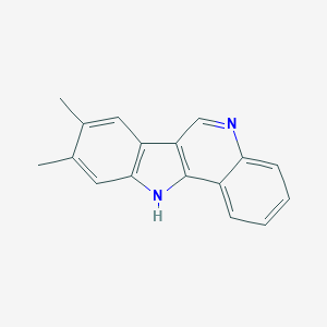 molecular formula C17H14N2 B184056 8,9-dimethyl-11H-indolo[3,2-c]quinoline CAS No. 4295-33-4