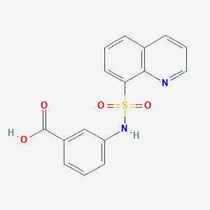 B184085 3-(Quinolin-8-ylsulfonylamino)benzoic acid CAS No. 209173-94-4