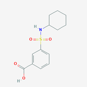 molecular formula C13H17NO4S B184094 3-(Cyclohexylsulfamoyl)benzoic acid CAS No. 313346-39-3