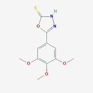 molecular formula C11H12N2O4S B184095 5-(3,4,5-Trimethoxyphenyl)-1,3,4-oxadiazole-2-thiol CAS No. 23269-92-3