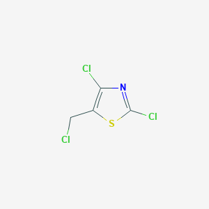 molecular formula C4H2Cl3NS B018410 2,4-Dichloro-5-(chloromethyl)-1,3-thiazole CAS No. 105315-40-0