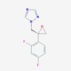 molecular formula C11H9F2N3O B184106 1-[[(2S)-2-(2,4-difluorophenyl)oxiran-2-yl]methyl]-1,2,4-triazole CAS No. 141113-42-0