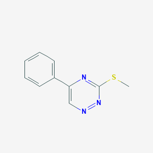 molecular formula C10H9N3S B184110 3-(Methylthio)-5-phenyl-1,2,4-triazine CAS No. 28735-27-5