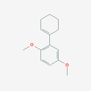 molecular formula C14H18O2 B184114 2-(Cyclohex-1-en-1-yl)-1,4-dimethoxybenzene CAS No. 1848-14-2