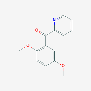 molecular formula C14H13NO3 B184116 2-(2,5-Dimethoxybenzoyl)pyridine CAS No. 64306-56-5