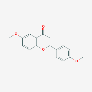 molecular formula C17H16O4 B184117 6-Methoxy-2-(4-methoxyphenyl)-2,3-dihydro-4H-chromen-4-one CAS No. 6336-07-8