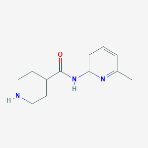 molecular formula C12H17N3O B184130 N-(6-methylpyridin-2-yl)piperidine-4-carboxamide CAS No. 110105-99-2