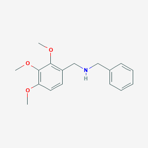 molecular formula C17H21NO3 B184132 Benzyl-(2,3,4-trimethoxy-benzyl)-amine CAS No. 436086-80-5