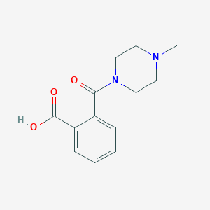 molecular formula C13H16N2O3 B184133 2-(4-甲基哌嗪-1-羰基)苯甲酸 CAS No. 20320-46-1