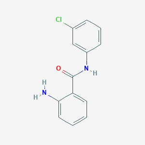 molecular formula C13H11ClN2O B184141 2-氨基-N-(3-氯苯基)苯甲酰胺 CAS No. 22312-61-4