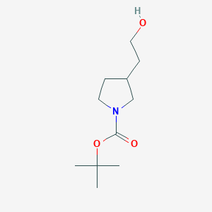 molecular formula C11H21NO3 B184169 tert-Butyl 3-(2-hydroxyethyl)pyrrolidine-1-carboxylate CAS No. 160132-54-7