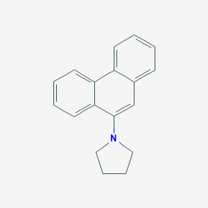 molecular formula C18H17N B184178 Pyrrolidine, 1-(9-phenanthrenyl)- CAS No. 53756-71-1