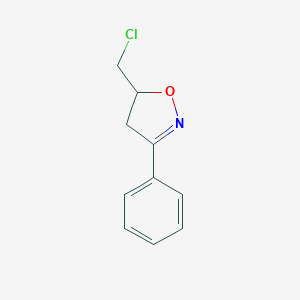 B184187 5-(Chloromethyl)-3-phenyl-4,5-dihydroisoxazole CAS No. 62353-37-1