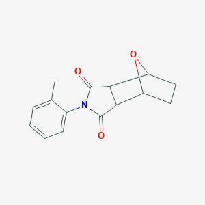 molecular formula C15H15NO3 B184188 2-(2-Methylphenyl)hexahydro-1h-4,7-epoxyisoindole-1,3(2h)-dione CAS No. 20711-78-8