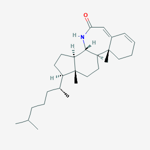 molecular formula C27H43NO B018419 (1R,2R,11S,12R,15R,16R)-2,16-Dimethyl-15-[(2R)-6-methylheptan-2-yl]-10-azatetracyclo[9.7.0.02,7.012,16]octadeca-5,7-dien-9-one CAS No. 19682-30-5