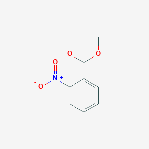 molecular formula C9H11NO4 B018420 1-(Dimethoxymethyl)-2-nitrobenzene CAS No. 20627-73-0