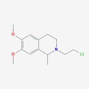 molecular formula C14H20ClNO2 B184200 N-(2-Chloroethyl)salsolidine CAS No. 500266-66-0