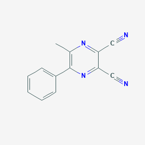 molecular formula C13H8N4 B184228 2,3-二氰基-5-甲基-6-苯基吡嗪 CAS No. 52109-67-8