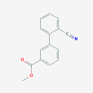 molecular formula C15H11NO2 B184258 3-(2-氰基苯基)苯甲酸甲酯 CAS No. 168618-65-3