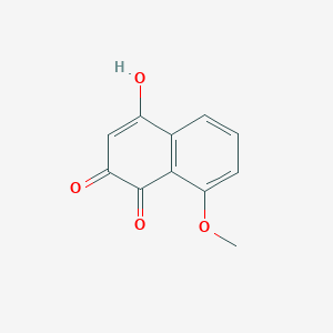 molecular formula C11H8O4 B184292 4-Hydroxy-8-methoxynaphthalene-1,2-dione CAS No. 13261-50-2