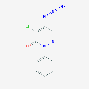 molecular formula C10H6ClN5O B184298 5-azido-4-chloro-2-phenyl-3(2H)-pyridazinone CAS No. 1503-68-0
