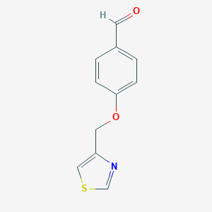 B184315 4-(1,3-Thiazol-4-ylmethoxy)benzaldehyde CAS No. 118001-74-4