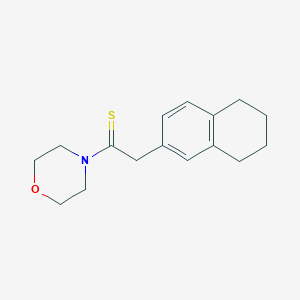 molecular formula C16H21NOS B184344 4-((5,6,7,8-Tetrahydro-2-naphthyl)thioacetyl)morpholine CAS No. 5452-58-4