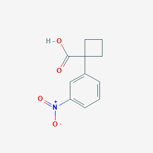 molecular formula C11H11NO4 B184375 1-(3-Nitrophenyl)cyclobutanecarboxylic acid CAS No. 180080-87-9