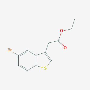 molecular formula C12H11BrO2S B184376 2-(5-溴苯并[B]噻吩-3-基)乙酸乙酯 CAS No. 17266-44-3