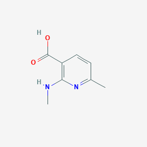 molecular formula C8H10N2O2 B184385 6-Methyl-2-(methylamino)nicotinic acid CAS No. 155790-12-8