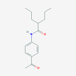 molecular formula C16H23NO2 B184400 N-(4-acetylphenyl)-2-propylpentanamide CAS No. 22179-48-2