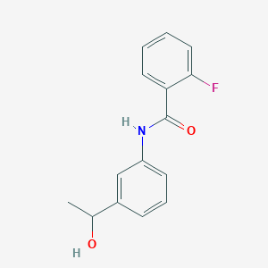 molecular formula C15H14FNO2 B184418 2-fluoro-N-[3-(1-hydroxyethyl)phenyl]benzamide CAS No. 791842-13-2