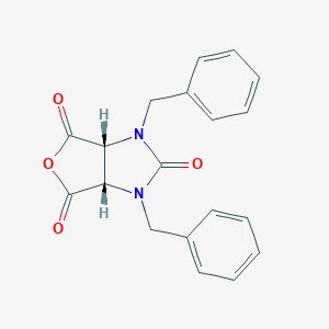 molecular formula C₁₉H₁₆N₂O₄ B018442 1H-呋喃[3,4-d]咪唑-2,4,6(3H)-三酮，二氢-1,3-双(苯甲基)-，(3aR,6aS)-相对 CAS No. 26339-42-4