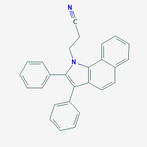 molecular formula C27H20N2 B184434 3-(2,3-diphenyl-1H-benzo[g]indol-1-yl)propanenitrile CAS No. 6211-62-7