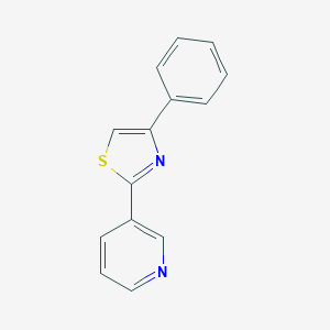 molecular formula C14H10N2S B184495 4-苯基-2-(吡啶-3-基)噻唑 CAS No. 70031-86-6