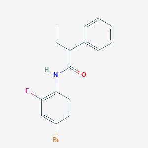 molecular formula C16H15BrFNO B184511 N-(4-溴-2-氟苯基)-2-苯基丁酰胺 CAS No. 349431-99-8